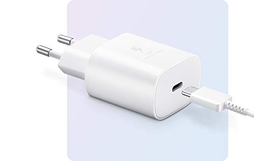 Samsung 25W C TO C Super Fast Charging Travel Adapter for Cellular Phones - White