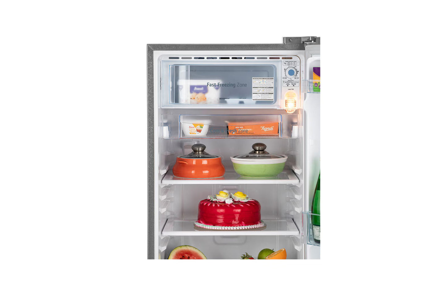 LG GL-B199ODGC 185 L Direct Cool Single Door Refrigerator | 2 Star Rating | Toughened Glass Shelves | Anti-Bacterial Gasket | Stabilizer Free | Dim Grey