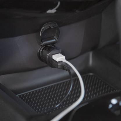Sharp IG-GC2E-N Plasmacluster Car Air Purifier | Dual USB Charger | Removes Odor, Smoke &amp; Pollen | Champagne Gold | Suraj Electronics