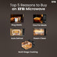 IFB 24L Solo Microwave Oven with 69 Auto Cook Menus (24PM2S, Silver, Mug Recipes, Steam Clean, Auto Reheat, Preset Timer, Power Save, Child Safety Lock, 10 Power Levels)