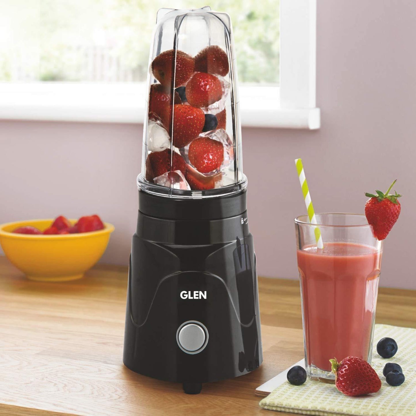Glen SA 4048 Active Blender | 350W Compact Mixer Grinder | 2 Jars &amp; Blades | Smoothies, Chutneys, Masalas | Suraj Electronics Delhi NCR