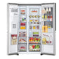LG GL-X257ABS3 630L Side-by-Side Refrigerator, InstaView, Noble Steel, 3 Star