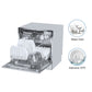Voltas Beko DT8S 8 Place Settings Table Top Dishwasher (Silver) | Inbuilt Heater | 6 Wash Programs | Suraj Electronics Delhi NCR