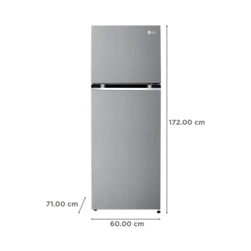 LG GL-S382SUSY 343 Litre 2 Star Frost Free Convertible Double Door Refrigerator | Smart Inverter Compressor, Smart Diagnosis, Top Freezer, Shiny Steel
