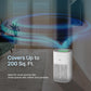 Qubo Smart Air Purifier Q200 | 4-Layer Filtration | HEPA H13 | QSensAI Smart Mode | App &amp; Voice Control | 200 Sq. Ft. Coverage | Suraj Electronics
