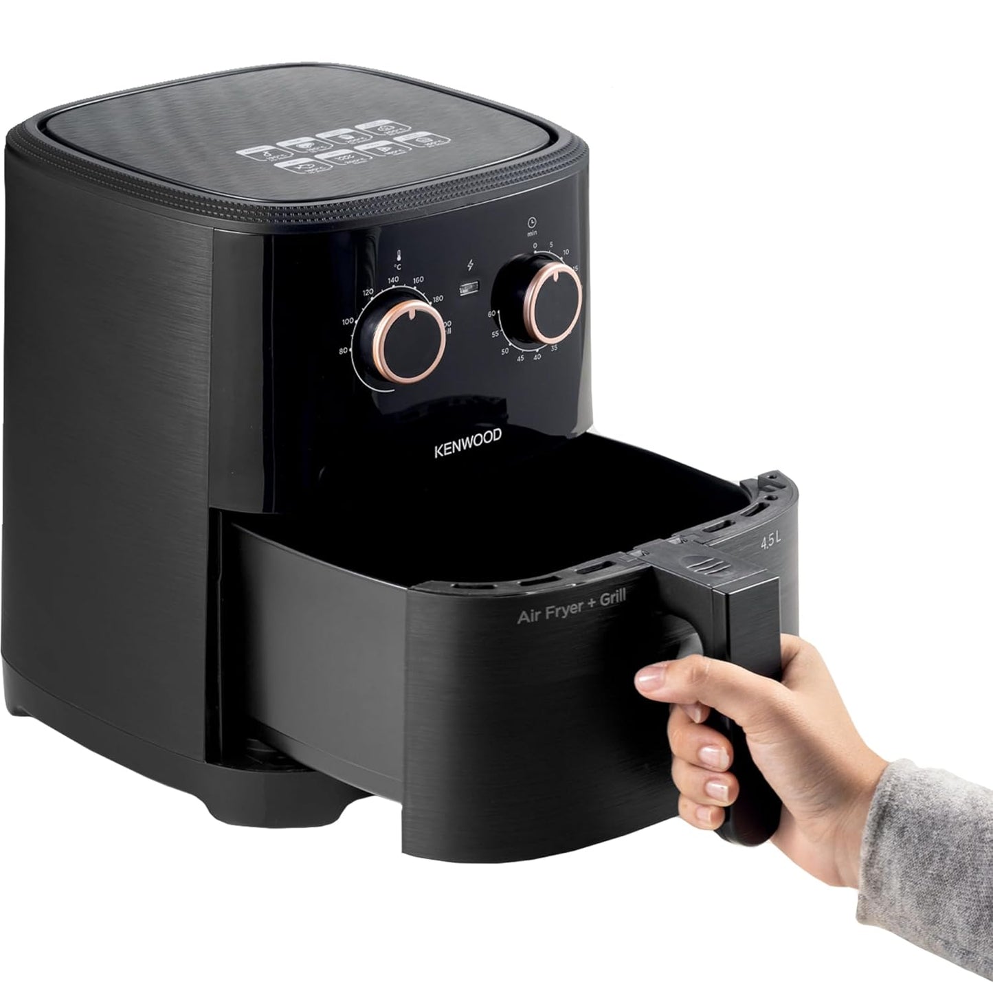 Kenwood HFP40.000BK Airfryer + Grill XL 4.5L | 1300W Rapid Air Convection | Healthy Fry, Grill & Roast | Suraj Electronics Delhi NCR