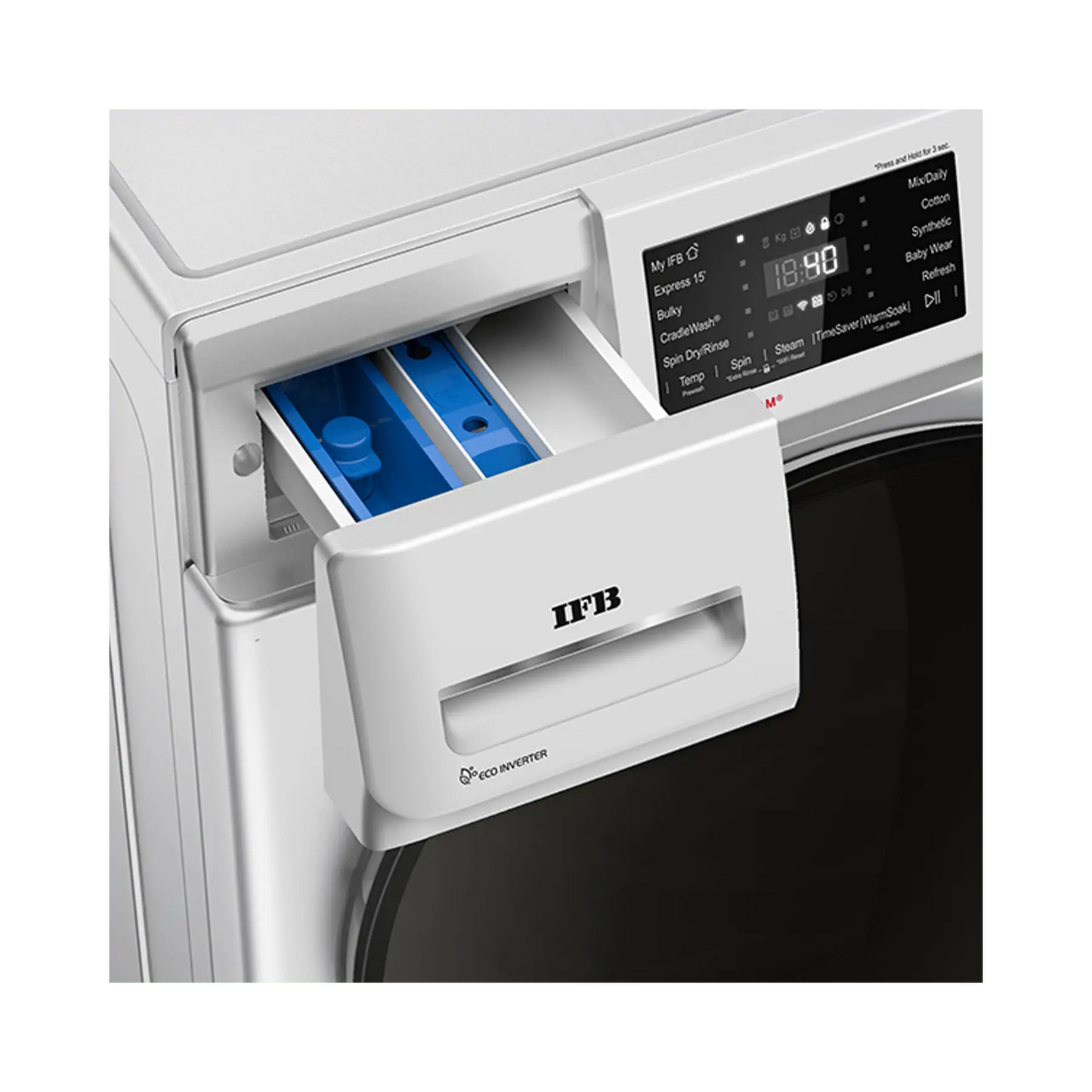 IFB Senator SXN 8014K 8 Kg 5 Star with 9 Swirl Wash, AI Powered, Wi-Fi, Fully Automatic Front Load Washing Machine (Silver)