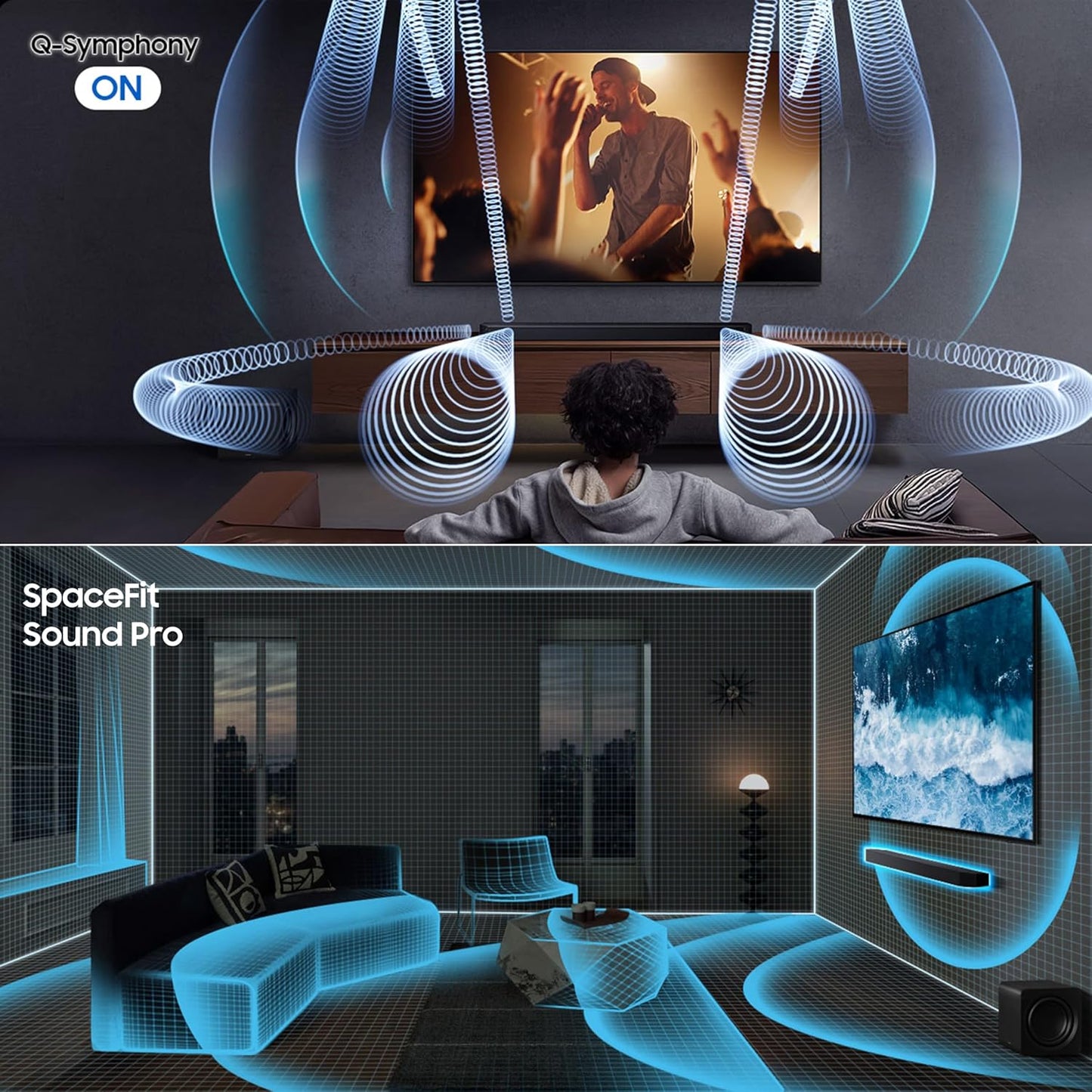 Samsung HW-Q930F/XL 580W True 9.1.4ch Wireless Dolby Atmos Soundbar | SpaceFit Sound Pro | Q-Symphony | Suraj Electronics Delhi NCR