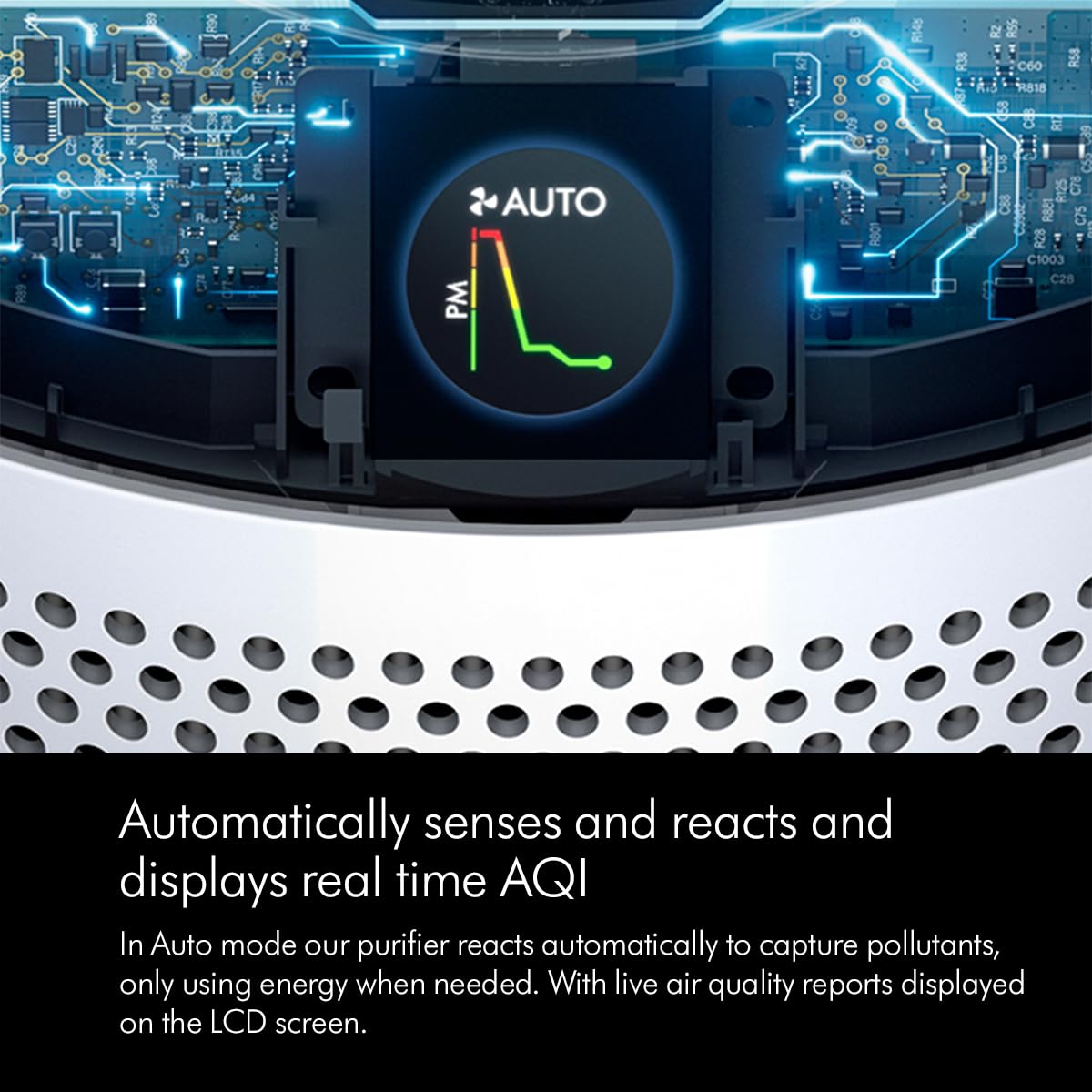 Dyson Air Purifier Cool PC1 (TP11) Black / Nickel| HEPA Filter | Air Multiplier™ Tech | Auto, Sleep &amp; Night Modes | App &amp; Voice Control | 350° Airflow | Suraj Electronics