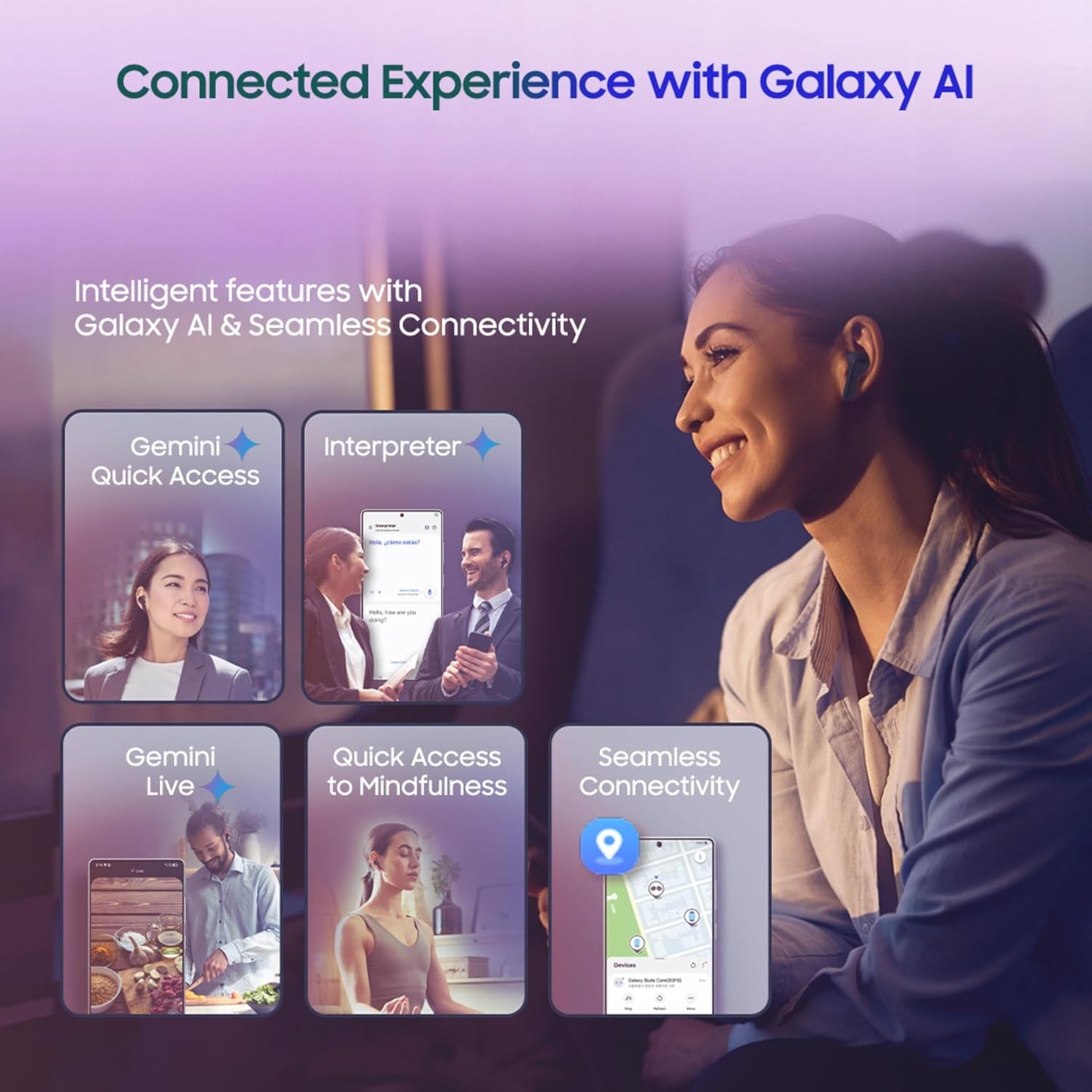 Samsung Galaxy Buds3 FE (Black) with Galaxy AI | ANC | 360-Audio | IP54 | 11mm Dynamic Driver