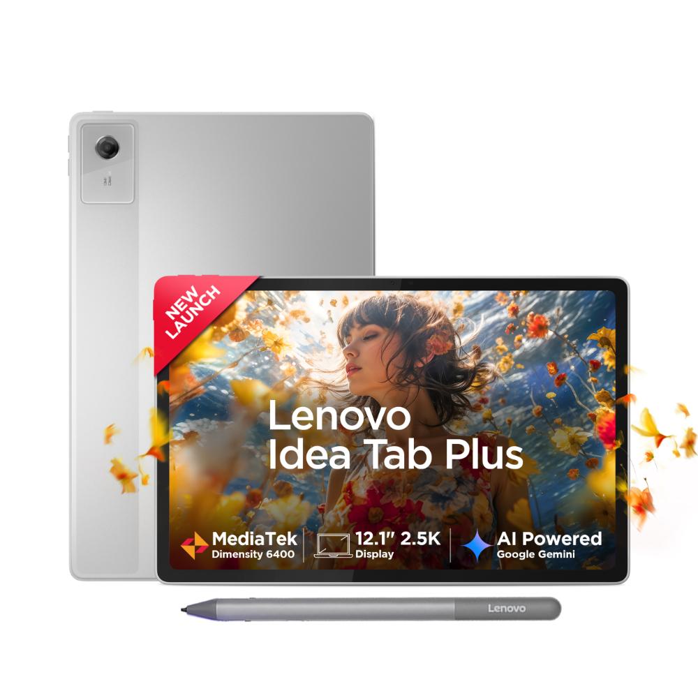 Lenovo Idea Tab Plus 30.73 cm (12.1 inch) WiFi Tablet with Pen, 256 GB, 12 GB RAM, Cloud Grey, ZAG70923IN