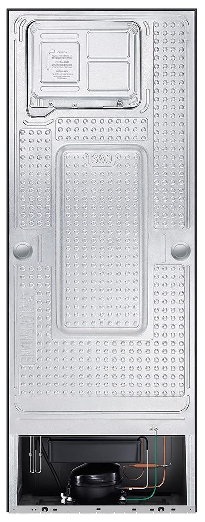 Samsung RT42C5C52BS/HL 376L 2 Star Inverter Frost-Free Convertible 5 In 1 Curd Maestro Double Door Refrigerator (Black Inox)