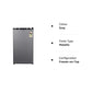 Lloyd GLDC111RGMT1JC 92 Litre 1 Star Direct-Cool Single Door Refrigerator (Metallic Grey, 2025 Model, Rotary Compressor, Toughened Glass Shelves)