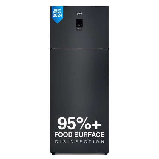 Godrej RT EONREGALIS 517B RCI MT BK 472L 2 Star Inverter Frost Free Double Door Refrigerator (Matte Black, Nano Shield Technology, Movable Ice Tray)