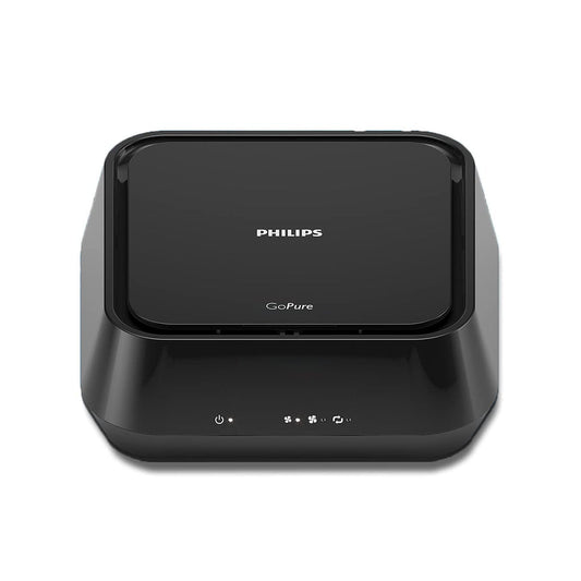 Philips GoPure GP5212 HEPA Car Air Purifier – Removes 99.9% Allergens, PM2.5 & Odours | Ultra Silent, Button Control, Compact Size (Black)