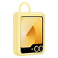 Samsung Galaxy Z Flip6 Silicone Case Yellow | Slim Soft-Touch Design | Built-In Ring Grip | Suraj Electronics Delhi NCR