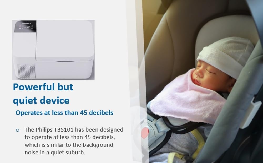 Philips TB5101 16.5L Car Fridge & Freezer (Compressor Cooling, -22°C, Touch Panel, 12/24V DC, 5 Star Rated, Portable for Car, Truck, RV & Home)