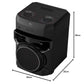 LG XBOOM XL2S 80W Wireless Bluetooth Party Speaker with Super Bass Boost, Dual Mic Karaoke, RGB Lights & FM Radio