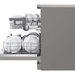LG DFB532FP 14 Place Setting Freestanding Dishwasher with TrueSteam™, QuadWash™, Inverter Direct Drive & LG ThinQ (Silver, Made for Indian Utensils)