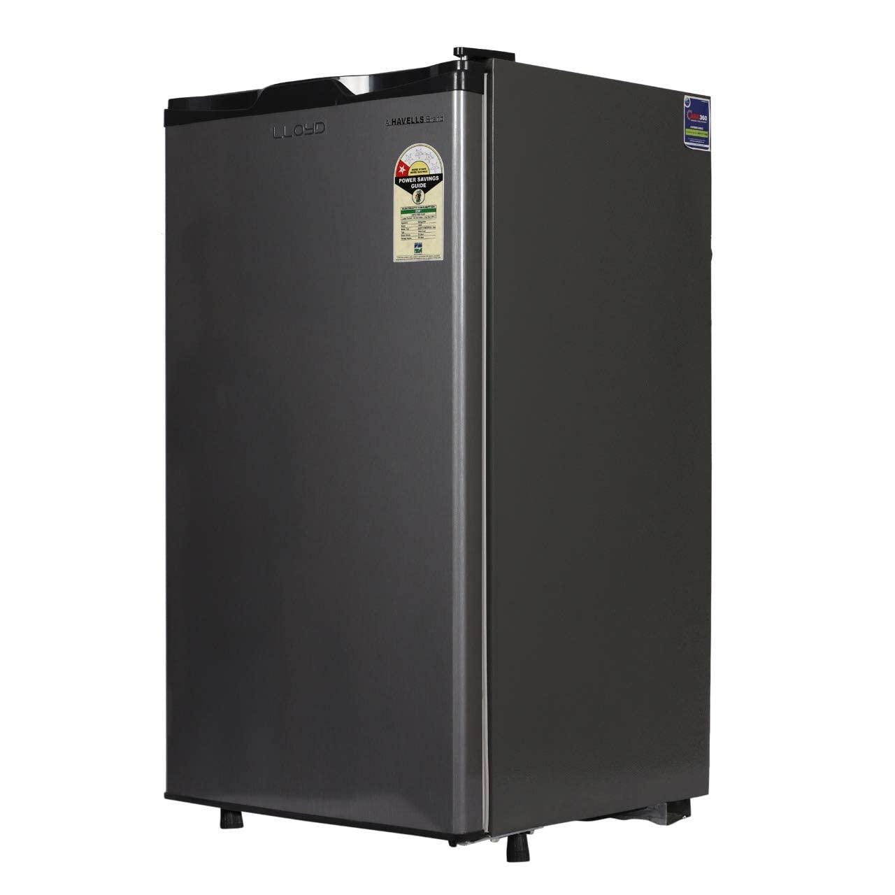 Lloyd GLDC111RGMT1JC 92 Litre 1 Star Direct-Cool Single Door Refrigerator (Metallic Grey, 2025 Model, Rotary Compressor, Toughened Glass Shelves)