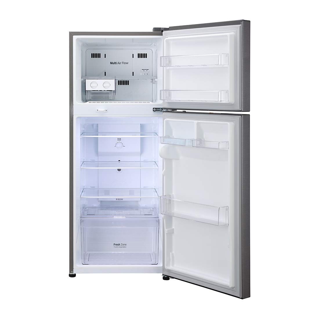 LG GL-N292RDSY 242 L 2 Star Inverter Frost-Free Standard Double Door Refrigerator ( Jet Ice, Dazzle Steel)