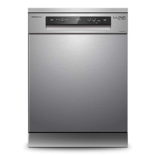 Lloyd LDWF14PSB1IC Puro Hygiene Dishwasher (14 Place Settings, 70°C Hot Wash, Infinity Cutlery Drawer, Silver)