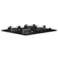 Crompton HOB-SSDC604-MBL SensoSafe 60 cm 4 Burners Built-in Gas Hob With High Efficiency Brass Burners, Auto-Ignition and 8 MM Toughened Glass ( Midnight Black)
