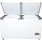 Voltas CB HT 400 DD 400 Litre 2-Door Combo Cooler Cum Freezer | Castor Wheels | White