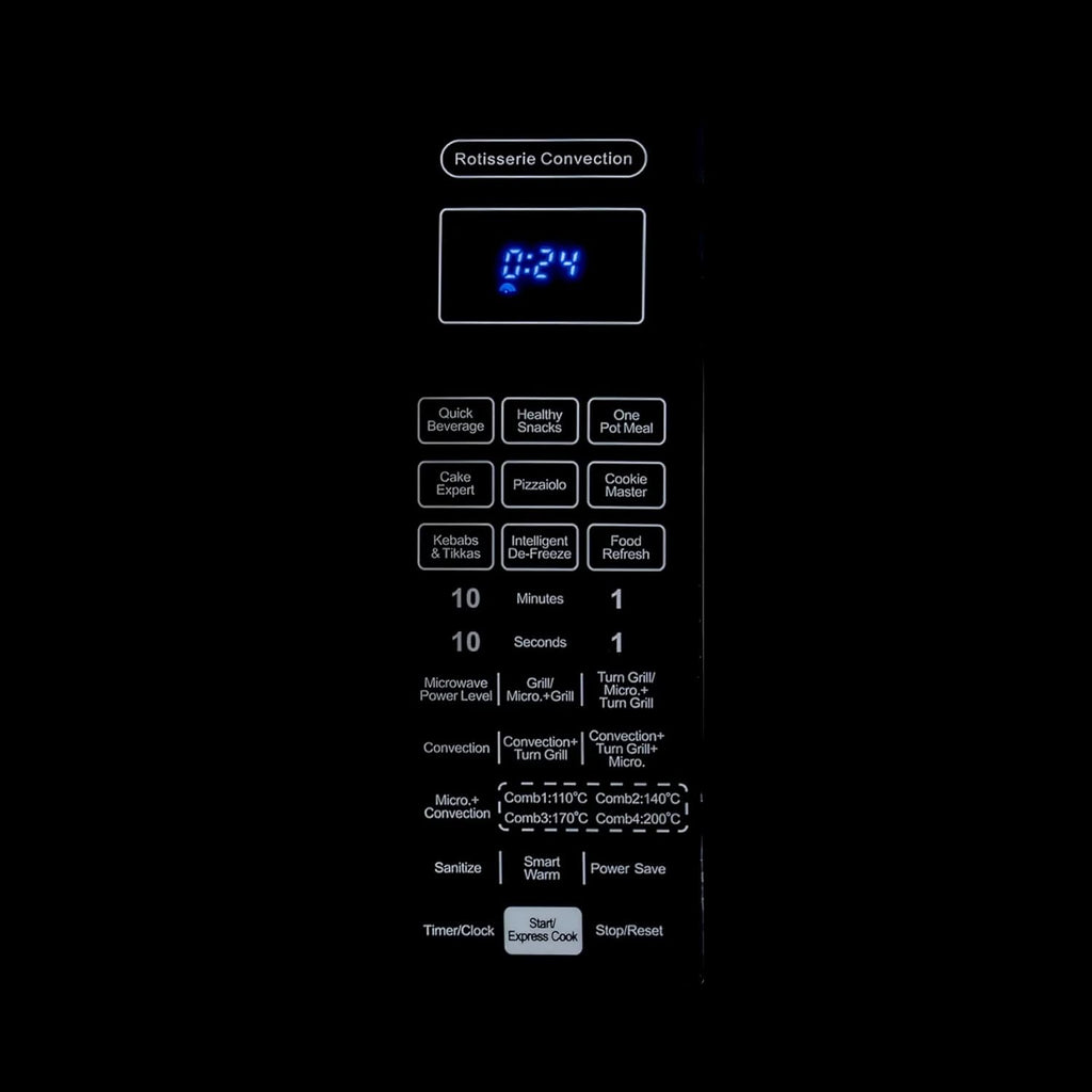 IFB 30BRC3 30L Convection Microwave Oven | Rotisserie | 101 Auto Cook Menus | Steam Clean | Touch Control | Black | 1+3 Year Warranty
