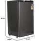 Lloyd GLDC111RGMT1JC 92 Litre 1 Star Direct-Cool Single Door Refrigerator (Metallic Grey, 2025 Model, Rotary Compressor, Toughened Glass Shelves)