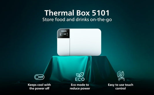Philips TB5101 16.5L Car Fridge & Freezer (Compressor Cooling, -22°C, Touch Panel, 12/24V DC, 5 Star Rated, Portable for Car, Truck, RV & Home)