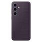 Samsung Galaxy S24 5G Standing Grip Case (Dark Violet) | Soft Silicone Kickstand Cover | Suraj Electronics Delhi NCR
