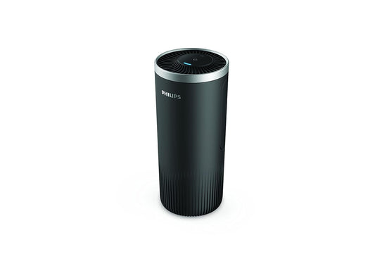 Philips GoPure Style S3601 Car Air Purifier with HEPA filteration captures particles as small as 0.004um (Equivelant to H14 Grade), UVC light eliminating >99.9% of bacteria and viruses, Ozone free certified product.