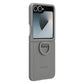 Samsung Galaxy Z Flip6 Silicone Case (Gray) | Slim Soft Touch Ring Grip | Suraj Electronics Delhi NCR
