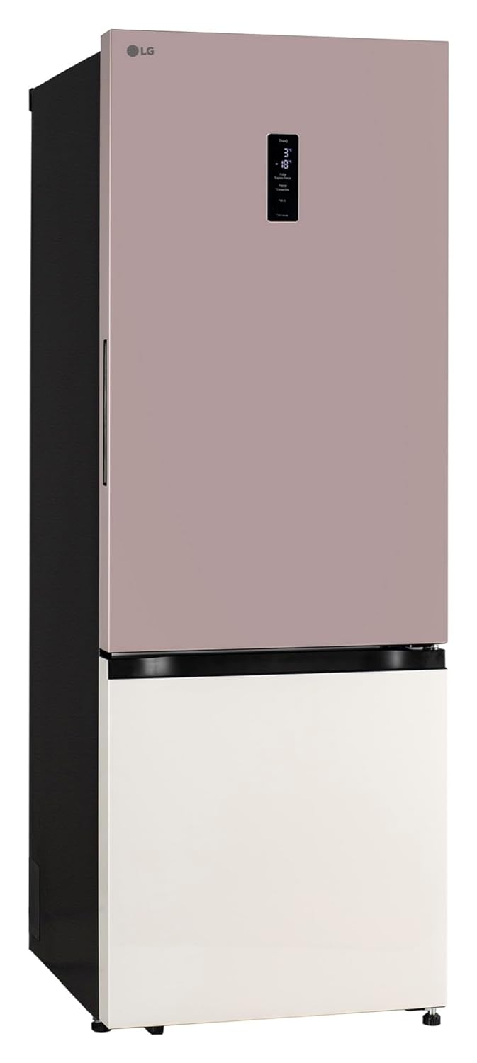 LG GL-B382FPTX 340 L 3 Star Bottom Freezer Refrigerator (Pink Tango) – Wi-Fi Convertible, DoorCooling+, Smart Inverter Compressor, AI ThinQ