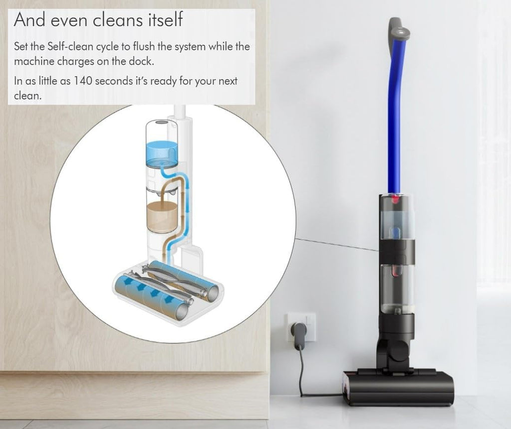 Dyson WashG1 Wet & Dry Cordless Vacuum Cleaner for Hard Floors | Dual Motorised Rollers | 35 Min Runtime