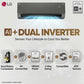 LG US-Q19MWZE 1.5 Ton 5 Star AI+ DUAL Inverter Split AC | Copper | Smart Energy Manager | Wi-Fi | VIRAAT Mode | AI Convertible 6 in 1 | Faster Cooling | Energy Saving ( Black Mirror) 2025 Model