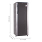 LG GL-B281BPZX 261 L 3 Star Inverter Direct Cool Single Door Refrigerator( Shiny Steel, Fast Ice Making , Gross Volume 270 L)