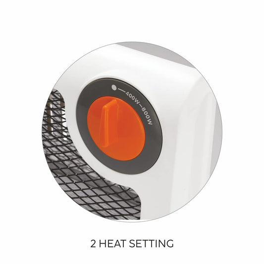 Glen HA7012QZ 800W/400W Electric Quartz Room Heater – Dual Heat Settings, Silent Operation, Portable Tower Heater for Indoor Use