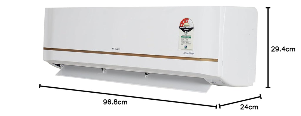 Hitachi RSQG318HGXA 1.5 Ton 3 Star Inverter Split AC (Hot & Cold, Expandable Technology, 100% Copper, R32, Penta Sensor, White)