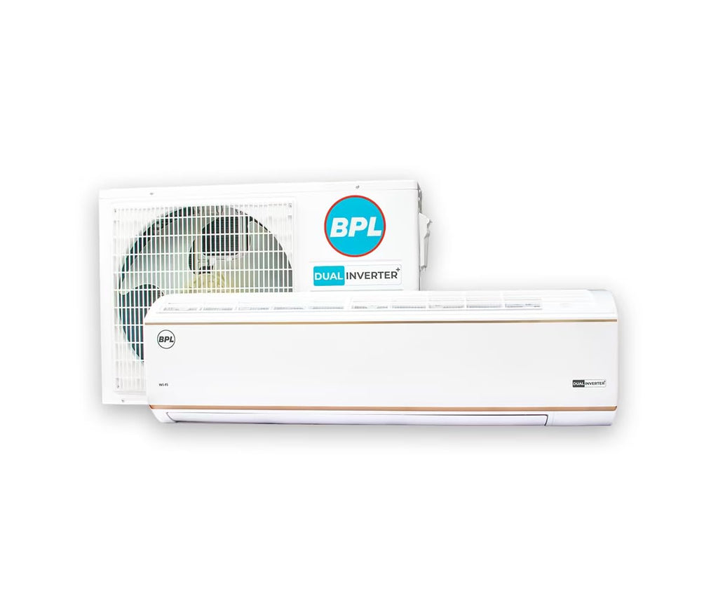 BPL  BAS-D193PTFG 1.5 Ton 3 Star Wi-Fi Dual Inverter Split AC (Copper, 6-in-1 Expandable,PM 0.1 Filter,Dual Inverter+, Powered by AI, Gold Fin Coating),WHITE
