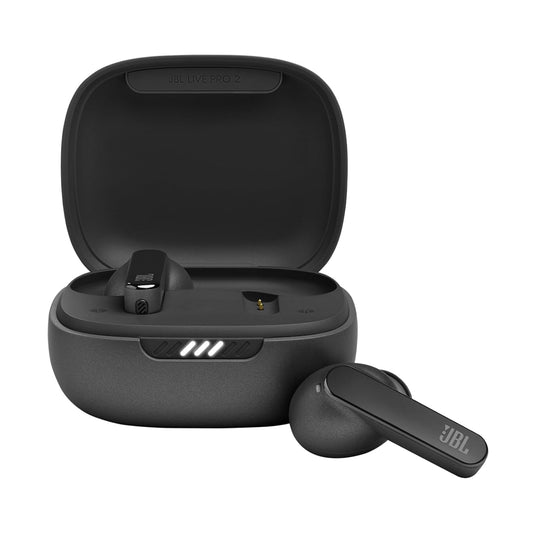 JBL Live Pro 2 TWS Earbuds with Adaptive Noise Cancelling, 40H Playtime, Multi-Device Connect & JBL Signature Sound – Black | Suraj Electronics