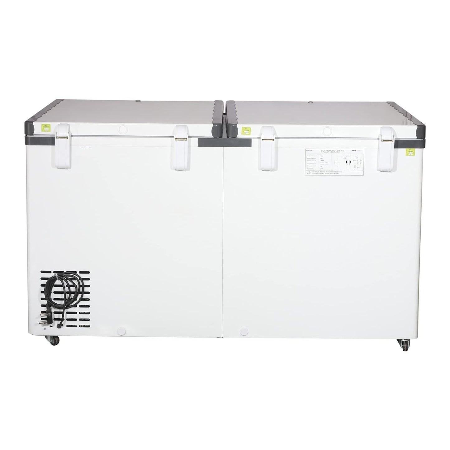 Voltas CB HT 400 DD 400 Litre 2-Door Combo Cooler Cum Freezer | Castor Wheels | White
