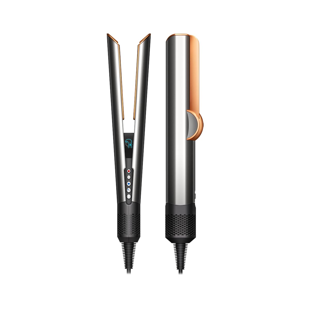 Dyson Airstrait™ HT01-BNBC-IN Hair Straightener with Wet to Dry Styling, No Heat Damage, Airflow Technology & LCD Display (Bright Nickel/Bright Copper)