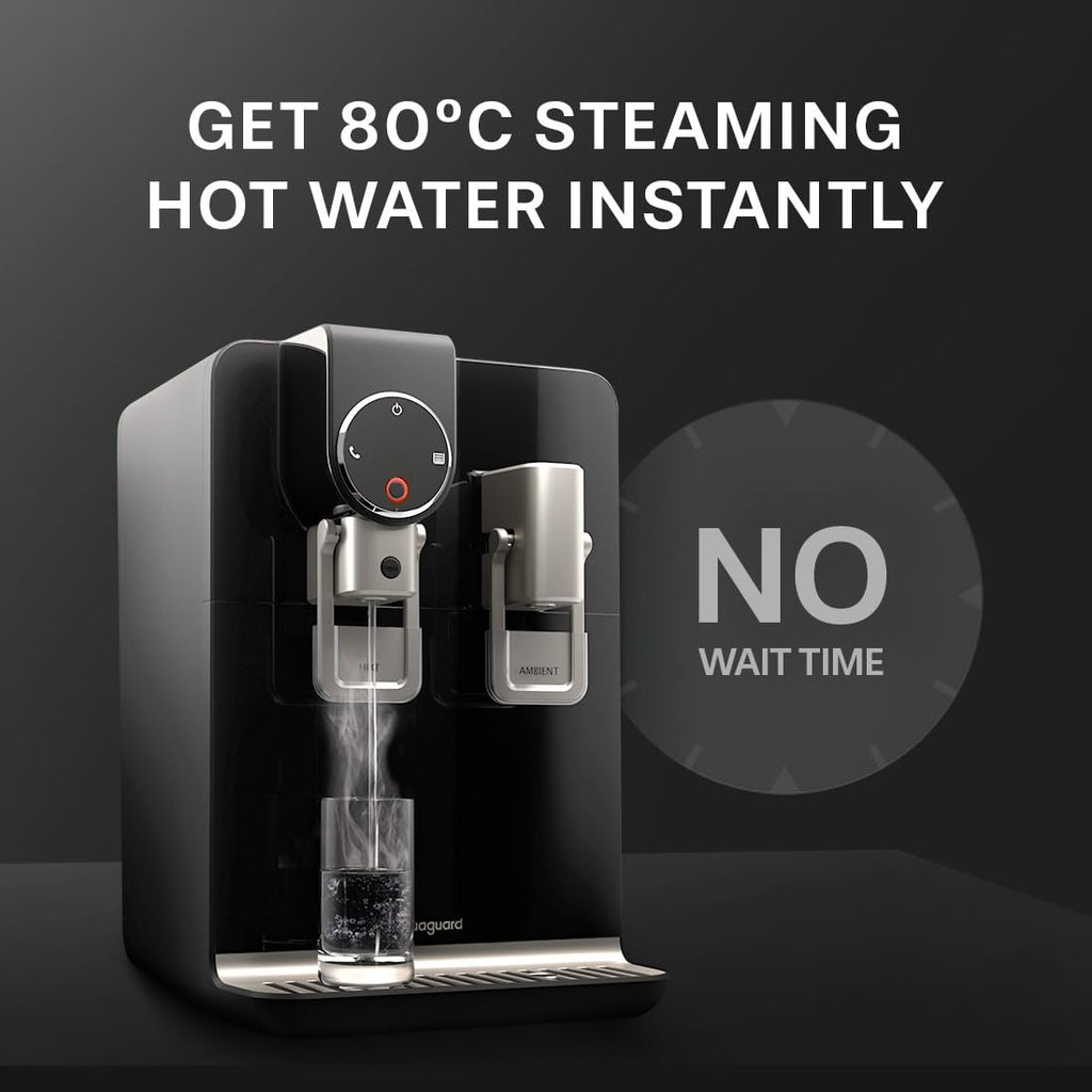 Aquaguard Blaze Insta WS RO+UV Water Purifier – 9-Stage Purification, Dual Stainless Steel Tank, Hot & Ambient Water, 5.6L Capacity, Wall-Mount & Countertop (GWPDIRUHA03B00)