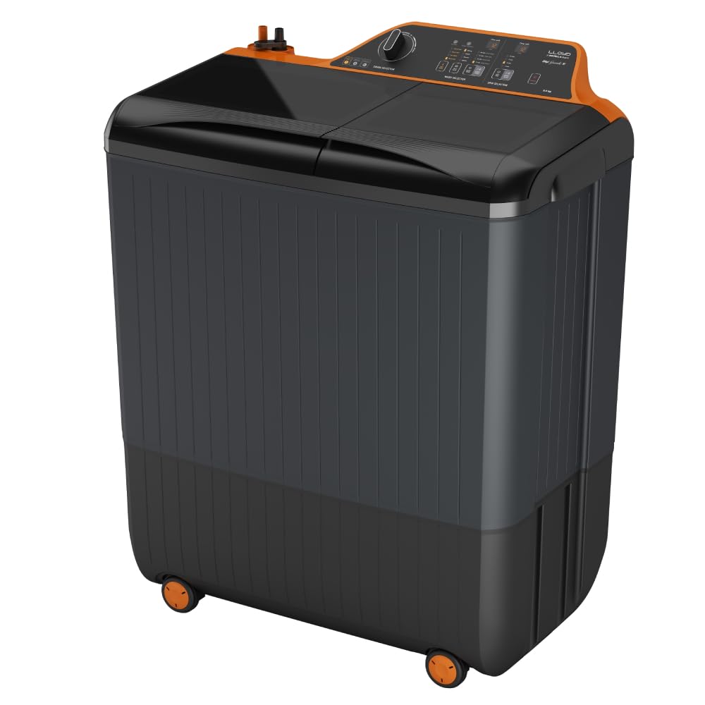 Lloyd GLWS905GH1VG H 9 Kg Semi-Automatic Washing Machine | In-Built Heater | Digital Panel | 5 Star Energy | Suraj Electronics Delhi NCR