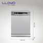 Lloyd LDWF14PSB1IC Puro Hygiene Dishwasher (14 Place Settings, 70°C Hot Wash, Infinity Cutlery Drawer, Silver)