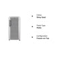 LG GL-B201APZD 185 L 3 Star Direct-Cool Single Door Refrigerator ( Shiny Steel, Fast Ice Making, Gross Volume 190 Litre)