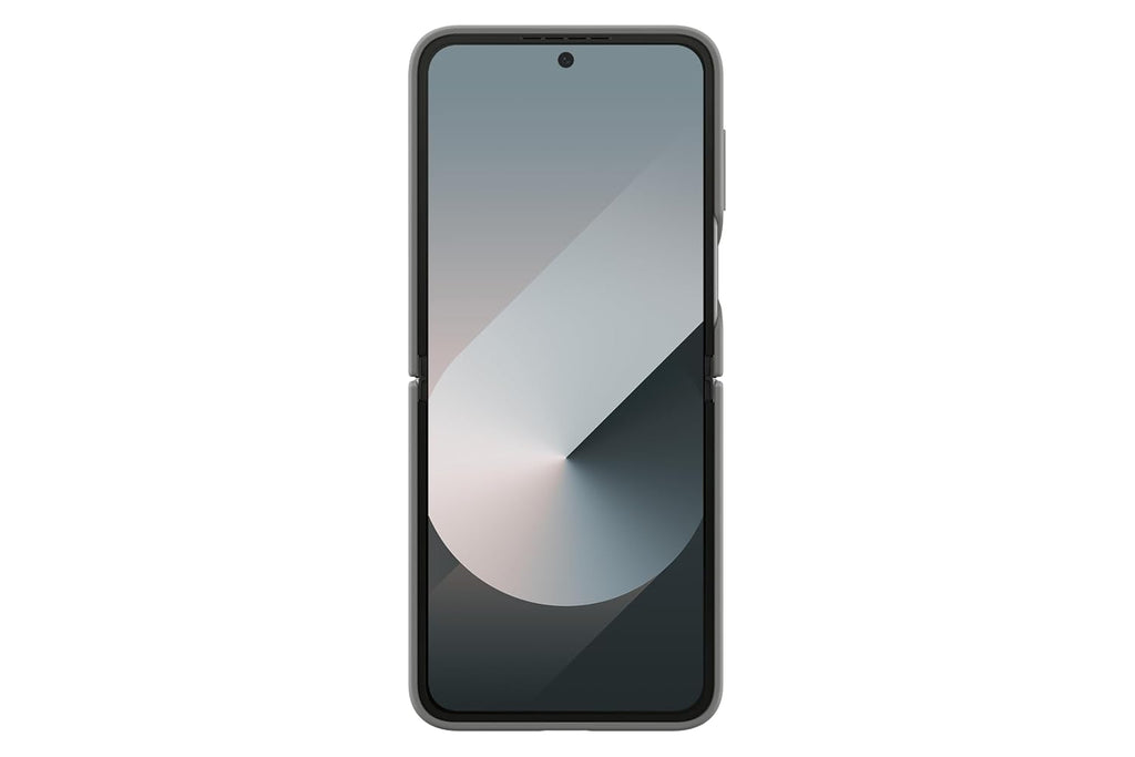 Samsung Galaxy Z Flip6 Silicone Case (Gray) | Slim Soft Touch Ring Grip | Suraj Electronics Delhi NCR