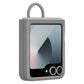 Samsung Galaxy Z Flip6 Silicone Case (Gray) | Slim Soft Touch Ring Grip | Suraj Electronics Delhi NCR